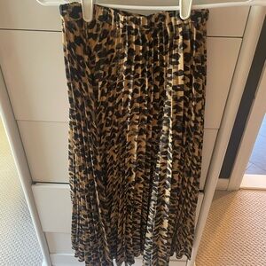 Halogen Animal Print midi Skirt